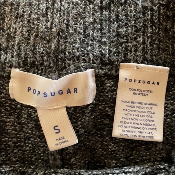 Popsugar Pants Sweatpants Joggers Loungewear Casual Grey Blue Pajamas Sz Small - Picture 4 of 4